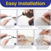 10 Pack Furniture Anchors for Baby Proofing, Anti Tip Furniture Wall Anchors, Secure 400 Pounds Cabinet, Bookcase, Dresser to Wall