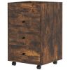 Bathroom Storage Cabinet-Brown (Swiship-Ship)(Prohibited by WalMart)