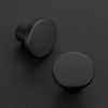 10 Pack Cabinet Knobs Black Kitchen Cabinet Knobs Round Dresser Drawer Pulls Closet Door Pulls 1-1/5 Inch