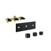 Brass Matte Black Shower Faucet Set Shower System 10 Inch Rainfall Shower Head with Handheld Sprayer Bathroom Luxury Rain Mixer Combo
