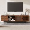 78 inch Modern TV Stand for TVs up to 85", Entertainment Center with Deep Drawers & Cable Management, Soft-Closing Hinges