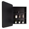 [PICK UP ONLY ]24x30 inch Black Metal Framed Wall mount or Recessed Bathroom Medicine Cabinet with Mirror