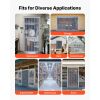 Clear PVC Strip Curtain, 96 in Height x 60 in Width x 0.08 in Thickness, 10 PCS Walk in Freezer Cooler Curtain Strips