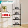 Metal Shelves Wire Shelving: Storage Rack Standing Units Shelf for Kitchen Laundry Bathroom Closet Organizers Pantry Narrow Mesh Adjustable 10" D x 16