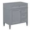 30'' Bathroom Vanity without Top Sink, Modern Bathroom Storage Cabinet with 2 Drawers and a Tip-out Drawer (NOT INCLUDE BASIN; REPLACE WF316721AAE)