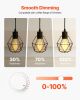 VEVOR 6 Pack Edison Bulbs LED, ST19 Vintage Edison Light Bulbs, 7W Dimmable 800 Lumens, 2700K Warm White, E26 Base LED Filament Bulb, Antique Glass St