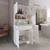 Tigard 1-Shelf 1-Drawer Pantry Cabinet White