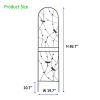 4 Pack Metal Garden Trellis 86.7" x 19.7" Rustproof Trellis for Climbing Plants Outdoor Flower Support Dragonfly Deco Black