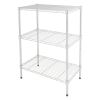 3-Tier Multipurpose Wire Shelving Rack, Chrome Color, 750lbs Load Capacity