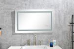 LED Bathroom Mirror 40 "x 26" with Front and Backlight, Large Dimmable Wall Mirrors with Anti-Fog, Memory, 3 Colors, LED Vanity Mirror
