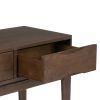 Harper 54 inch Wide Solid Wood Console Sofa Table in Walnut Brown