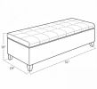 Black 51" Tufted Ottoman Storage Bench Faux Leather Lift Top Storage Chest for Living Room Entryway