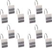 12pc Modern Line Shower Curtain Set - Gray Luxury Contemporary Shower Curtains with Unique Design & 12 Hooks