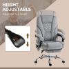Vinsetto Heated Massage Office Chair, Reclining Computer Chair with Adjustable Height and Footrest