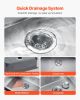 33" Kitchen Sink Undermount Double Bowl Drop-In Basin Stainless Steel Bar