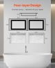 Shower Niche 16"x 24"+ 16"x 24"Recessed Wall Organizer for Bathroom