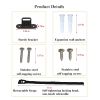 Anti Tip Furniture Anchors (2 Sets),Heavy Duty Furniture Wall Anchor, Adjustable Earthquake Straps, Furniture Anchors for Baby Proofing.