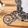 Retro 3x3 Metal Photo Frame Antique Silver Carriage Baby Photo Frame Hollow Out Carved Picture Frame Gift Home Decor