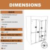 60 in. W x 74 in. H Sliding Frameless Shower Door in Matte Black with 5/16 in. (8 mm) Clear Glass