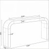 Wood Console Table 70.8 Inch Sofa Table with Curved Corners Living Room Decorative Table