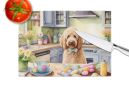 NEW Decorating Easter Goldendoodle Glass Cutting Board Decorative Tempered Glass Kitchen Cutting and Serving Board Large Size Chopping Board