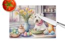 NEW Decorating Easter Sealyham Terrier Glass Cutting Board Decorative Tempered Glass Kitchen Cutting and Serving Board Large Size Chopping Board