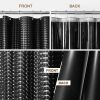 Black Shower Curtain Liner 72" x 72" for Bathroom - Waterproof Standard Size PEVA Shower Liner with 3 Magnets, Lightweight