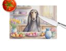 Decorating Easter Afghan Hound Glass Cutting Board Decorative Tempered Glass Kitchen Cutting and Serving Board Large Size Chopping Board
