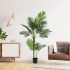 Indoor leaf simulation 160CM single rod loose tail sunflower 11 leaf pot traveler simulated artificial plant new high-end market 1pcs/set
