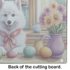 Decorating Easter American Eskimo Glass Cutting Board Decorative Tempered Glass Kitchen Cutting and Serving Board Large Size Chopping Board