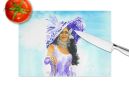 NEW Easter Parade Glass Cutting Board Decorative Tempered Glass Kitchen Cutting and Serving Board Large Size Chopping Board