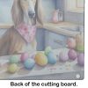 NEW Decorating Easter Saluki Glass Cutting Board Decorative Tempered Glass Kitchen Cutting and Serving Board Large Size Chopping Board
