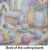 NEW Decorating Easter Schnauzer Glass Cutting Board Decorative Tempered Glass Kitchen Cutting and Serving Board Large Size Chopping Board