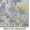 NEW Decorating Easter Bedlington Terrier Glass Cutting Board Decorative Tempered Glass Kitchen Cutting and Serving Board Large Size Chopping Board