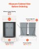 Double 35QTx2 Pullout Waste Container Under Cabinet Kitchen Trash Can Soft Close