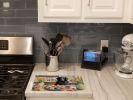 NEW Decorating Easter Flat-Coated Retriever Glass Cutting Board Decorative Tempered Glass Kitchen Cutting and Serving Board Large Size Chopping Board
