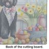 NEW Decorating Easter Portuguese Water Dog Glass Cutting Board Decorative Tempered Glass Kitchen Cutting and Serving Board Large Size Chopping Board