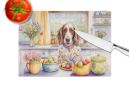 NEW Decorating Easter English Setter Glass Cutting Board Decorative Tempered Glass Kitchen Cutting and Serving Board Large Size Chopping Board