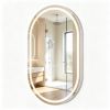 32x20" Oval LED Backlit Bathroom Mirror, 3 Color Temperatures Stepless Dimmable Vanity Mirror