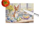 NEW Decorating Easter Basenji Glass Cutting Board Decorative Tempered Glass Kitchen Cutting and Serving Board Large Size Chopping Board