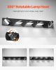 5-Light LED Modern Bathroom Vanity Light Fixtures 33.46-Inch Wall Light Fixtures