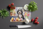 NEW Decorating Easter Bernedoodle Glass Cutting Board Decorative Tempered Glass Kitchen Cutting and Serving Board Large Size Chopping Board