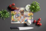 NEW Decorating Easter Brussels Griffon Glass Cutting Board Decorative Tempered Glass Kitchen Cutting and Serving Board Large Size Chopping Board
