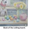 NEW Decorating Easter Whippet Glass Cutting Board Decorative Tempered Glass Kitchen Cutting and Serving Board Large Size Chopping Board
