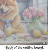 NEW Decorating Easter Finnish Spitz Glass Cutting Board Decorative Tempered Glass Kitchen Cutting and Serving Board Large Size Chopping Board