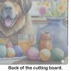 NEW Decorating Easter Tibetan Mastiff Glass Cutting Board Decorative Tempered Glass Kitchen Cutting and Serving Board Large Size Chopping Board