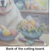 NEW Decorating Easter Great Pyrenees Glass Cutting Board Decorative Tempered Glass Kitchen Cutting and Serving Board Large Size Chopping Board