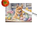 NEW Decorating Easter Finnish Spitz Glass Cutting Board Decorative Tempered Glass Kitchen Cutting and Serving Board Large Size Chopping Board