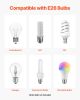 VEVOR Pendant Light 1-Light Pendant Lighting with Glass Shade Adjustable Height