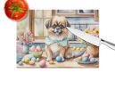 NEW Decorating Easter Tibetan Spaniel Glass Cutting Board Decorative Tempered Glass Kitchen Cutting and Serving Board Large Size Chopping Board